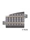 Tillig 83722 Bettungsgleis grau Gleisstück G5 Pass-Stück links, Länge 36 mm - H0m (1:87)