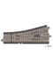 Tillig 83817 Bettungsgleis grau Weiche links, 15° mit Handantrieb - H0m (1:87)