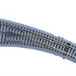 Tillig 83864 Bettungsgleis braun Innenbogenweiche links 15° mit Handantrieb - H0m (1:87) | Bild 1