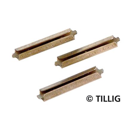 Tillig 85501 Schienenverbinder Neusilber brüniert, Inhalt 25 Stück - H0 (1:87)
