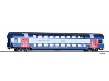 Tillig 73811 HVZ Doppelstockwagen 1./2. Klasse (rote Türen) HO