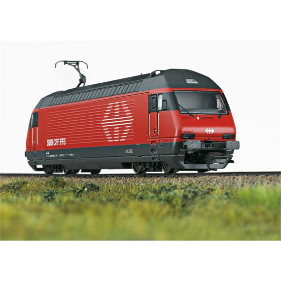 TRIX 22624 SBB E-Lok Re 460 rot mit erhabenem SBB-Stirnsignet, DC 2L, mfx/Sound - H0