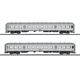 TRIX 23147 Eilzug-Wagenset 2. Klasse "Silberlinge" zu BR 95 DB (2), H0