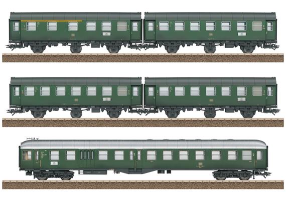 TRIX 23389 Zwei 3-achsige Umbauwagen-Paare und ein Steuerwagen der DB - H0 (1:87) | Bild 1