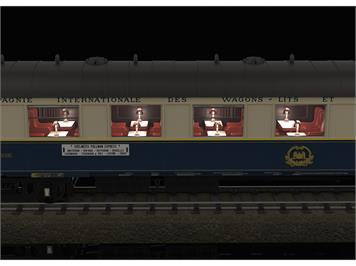 TRIX 26470 Pullmanwagen-Set CIWL "EDELWEISS", 6-teilig mit Innenbeleuchtung - H0 (1:87)