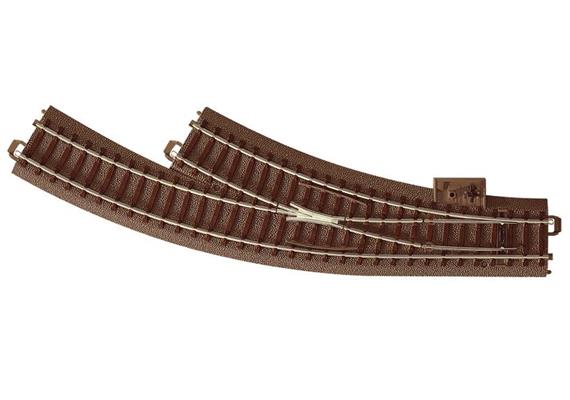 TRIX 62672 Bogenweiche rechts, 30°, Radius 360 mm (R1), H0 (1:87)