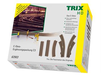 Trix 62903 C-Gleis-Ergänzungspackung C3 - H0