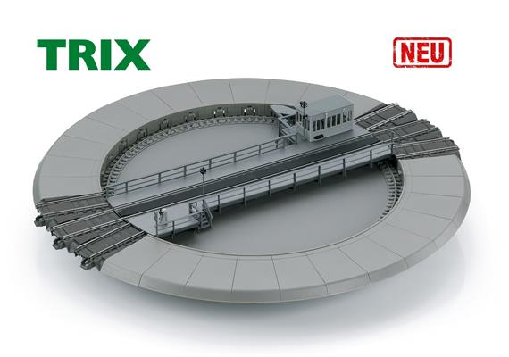 TRIX 66861 C-Gleis Drehscheibe, 2-Leitersystem, analog, digital DCC mfx mit Sound, H0 | Bild 1