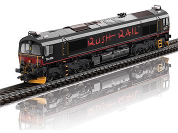 TRIX 22997 Diesellokomotive Class 66 der RushRail, Schweden, digital mit Sound und Rauch