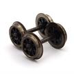 Trix E32360009 Radsatz Doppelspeichen schwarz, 25,4, Gleichstrom, 2 Stück - H0 (1:87) | Bild 3