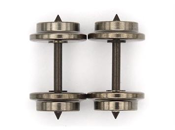 TRIX E33357811 Express Radsatz 10mm, Spitzlager, 2 Stück - H0 (1:87)