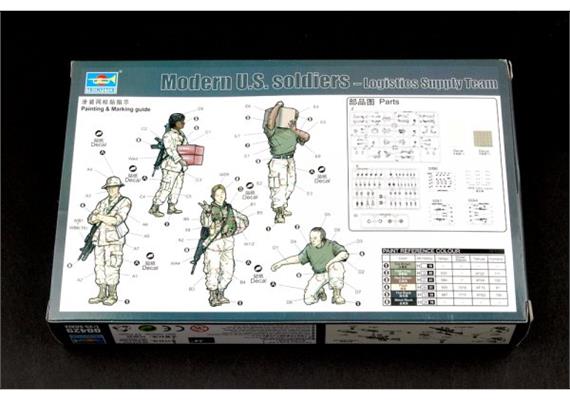 Trumpeter 00429 U.S. Logistics Supply Team / moderne US-Soldaten | Bild 3