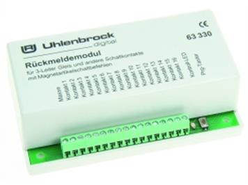 Uhlenbrock 63330 Rückmeldemodul 16 Eing. 3-Leiter