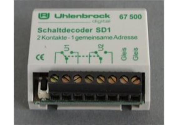 Uhlenbrock 67500 Schaltdecoder SD1