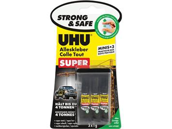 UHU 34420 Alleskleber Super Strong & Safe Minis (3)