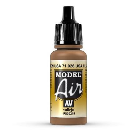 Vallejo 71.026 Model Air 17ml, USA FLAT BROWN, FS30215
