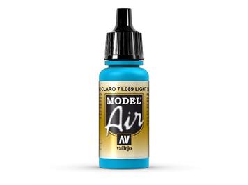 Vallejo 71.089 Model Air LIGHT SEA BLUE , 17 ml
