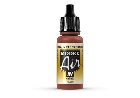 Vallejo 71.105 Model Air 17ml, BROWN, RLM26 | Bild 1