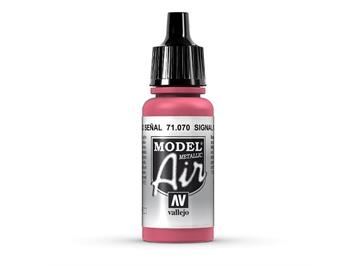 Vallejo 71.070 Model Air 17ml, SIGNAL RED