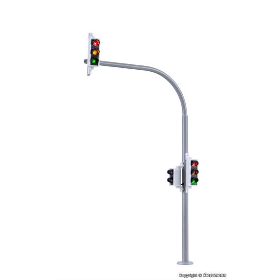 Viessmann 5094 H0 Bogenampel mit Fußgängerampel und LEDs, 2 Stück - H0 (1:87)