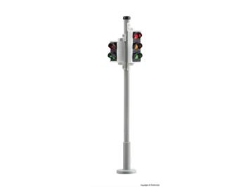 Viessmann 5095 Verkehrsampel mit Fußgängerampel und LEDs, 2 Stück - H0 (1:87)