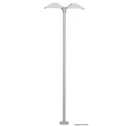 Viessmann 6084 Moderne Bahnsteigleuchte doppelt, 2 LEDs weiss - H0 (1:87)