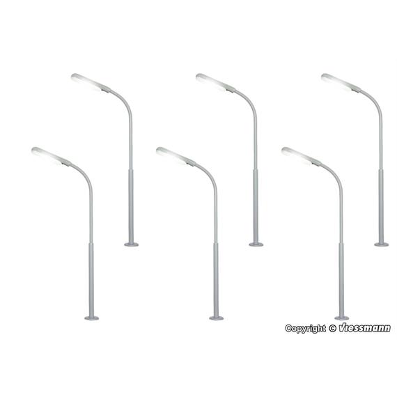 Viessmann 60906 Peitschenleuchte, LED weiss, 5+1 - H0 (1:87)