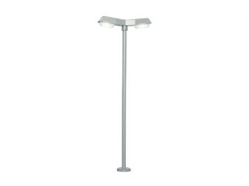 Viessmann 6097 Straßenleuchte modern, doppelt, 2 LEDs weiß - H0 (1:87)