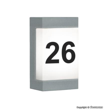 Viessmann 6165 Hausnummer mit LED-Beleuchtung - H0 (1:87)