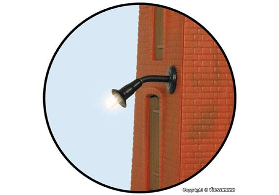 Viessmann 6442 Wandleuchte klein, LED warmweiß - N (1:160)