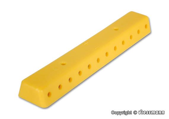 Viessmann 6842 Verteilerleiste gelb mit Schrauben, 2 Stück