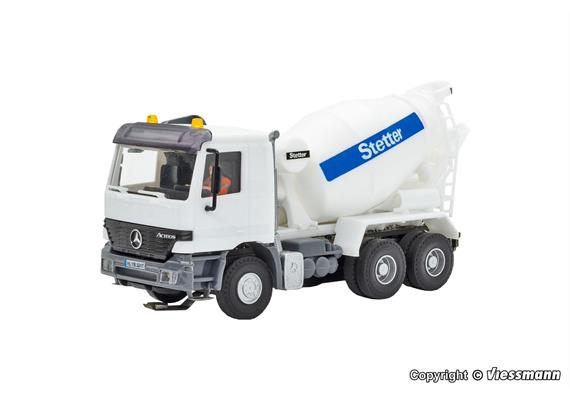 Viessmann 8031 MB ACTROS 3-achs Betonmischer mit Rundumleuchten - H0 (1:87) | Bild 1