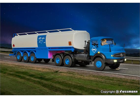 Viessmann 8034 MB Rundhauber 3-achs mit ARAL Tankauflieger - H0 (1:87) | Bild 4