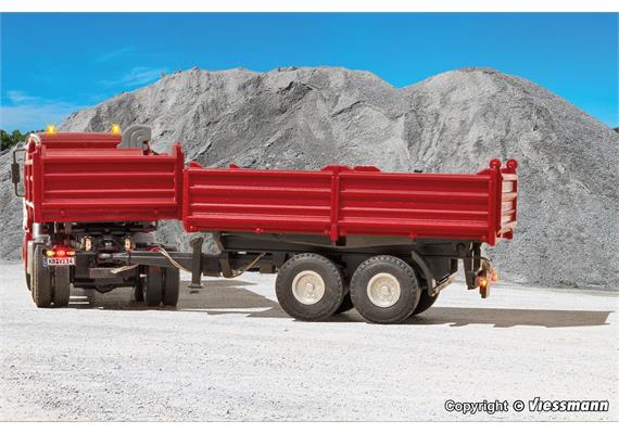 Viessmann 8214 Tandem Kipper, rot, Funktionsmodell - H0 (1:87) | Bild 6