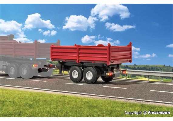 Viessmann 8214 Tandem Kipper, rot, Funktionsmodell - H0 (1:87) | Bild 3