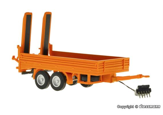 Viessmann 8217 Tandem Tieflader, kommunalorange, Funktionsmodell - H0 (1:87) | Bild 1