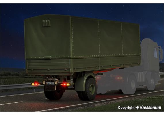Viessmann 8221 1-achs Planensattelauflieger, Militär, Funktionsmodell - H0 (1:87) | Bild 5