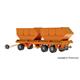Viessmann 8225 3-achs Containeranhänger, kommunalorange, Funktionsmodell - H0 (1:87)