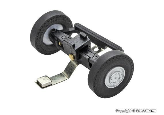Viessmann 8417 Vorderachse komplett, Achsabstand 45 – 55 mm - H0 (1:87)