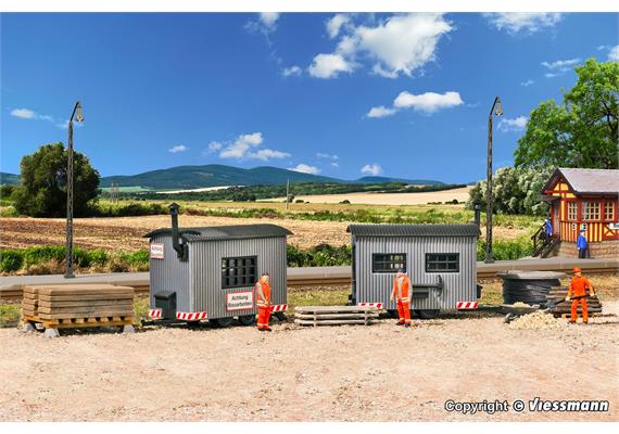 Vollmer 45722 Bauwagen, 2 Stück, H0 (1:87) | Bild 1
