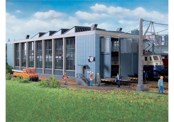 Vollmer 45765 E-Lokschuppen mit Türschliessvorrichtung, zweiständig - H0 (1:87)