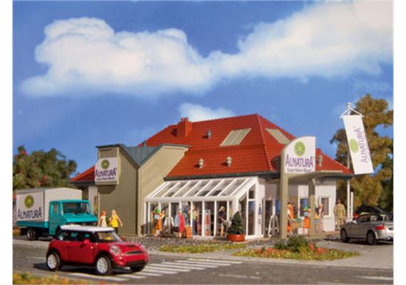 Vollmer Alnatura-Supermarkt aus Bio-Kunststoff