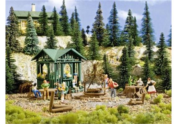 Vollmer HO Grillplatz mit Hütte