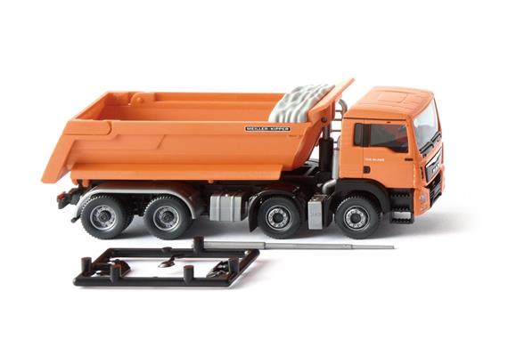 Wiking 067448 Muldenkipper MAN TGS Euro 6 Meiller, orange - H0 (1:87)