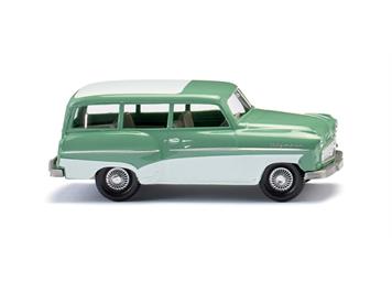 Wiking 085006 Opel Caravan 1956 - mintgrün mit weißem Dach - H0 (1:87)