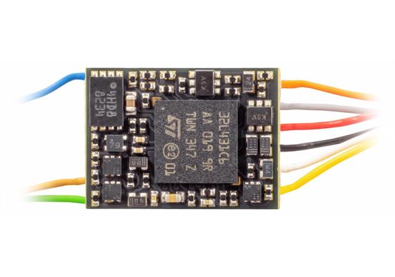 ZIMO MN170F Miniatur-Decoder Litzen und 6pol. Stecker, 0,7A, 2 Funktionsausgänge, N-H0m | Bild 3