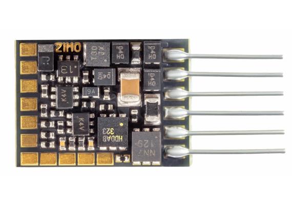 ZIMO MN170N Miniatur-Decoder mit 6pol. Direktschnittstelle, 0,7A, 2 FU-Ausgänge, N-H0m | Bild 2