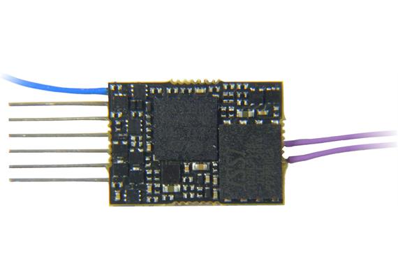 ZIMO MS500N Subminiatur-Sounddecoder, 0,7A, 4 Fu-Ausgänge, 6pol. Direktschnittstelle | Bild 2