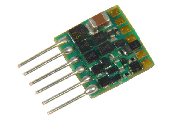 ZIMO MX616N Miniatur-Decoder mit 6-pol. Direktschnittstelle NEM651 - N, H0m | Bild 2