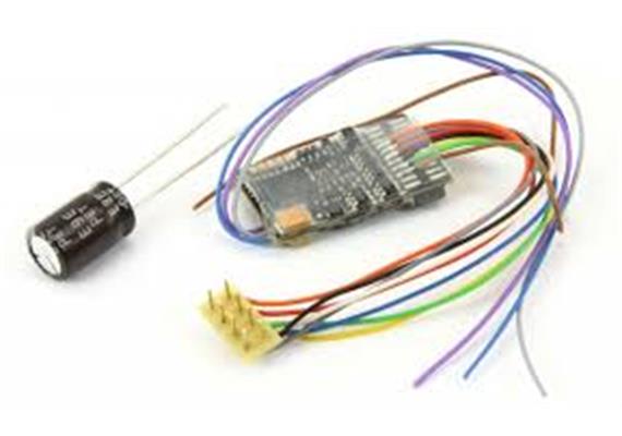 ZIMO MX635R HO-Decoder mit Energiesp.-Ansch.(16V), 1,8 A, 10 Fu-Ausgänge, 8pol. Schnittst